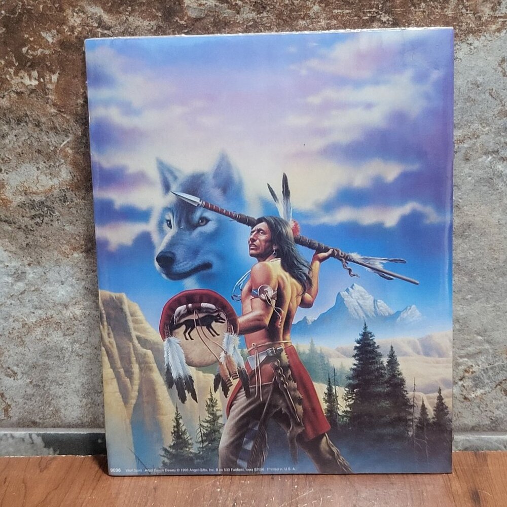 Vintage Unframed Wolf Spirit Simon Dewey 1996 Art Print 8 x 10